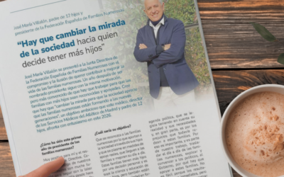 Entrevista al presidente de la Federación Española de Familias Numerosas, José María Villalón, padre de 12 hijos